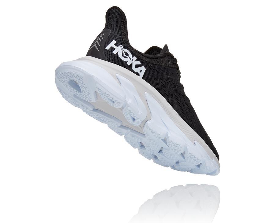 Hoka Australia One One Clifton Edge - Womens Running Shoes Black/White - NZXWM-0587